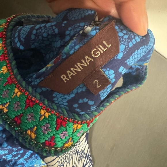 Anthropologie Ranna Gill Boteh Maxi Dress Paisley - Picture 7 of 10